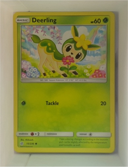 2019 Pokémon Sun & Moon Cosmic Eclipse #15 Deerling — front