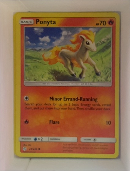 2019 Pokémon Sun & Moon Cosmic Eclipse #23 Ponyta — front