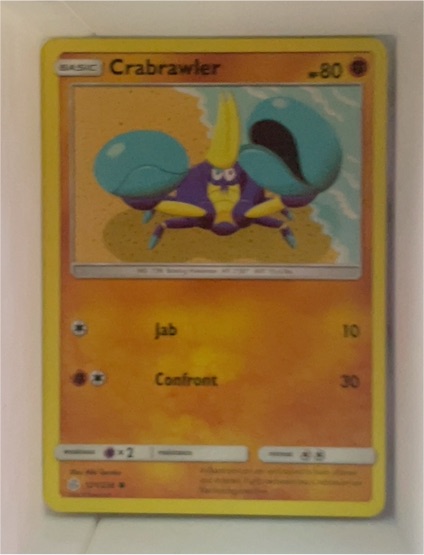 2019 Pokémon Sun & Moon Cosmic Eclipse #121 Crabrawler — front