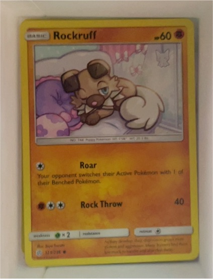 2019 Pokémon Sun & Moon Cosmic Eclipse #123 Rockruff — front
