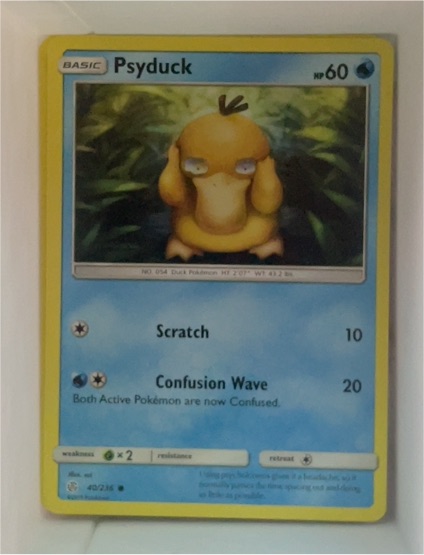 2019 Pokémon Sun & Moon Cosmic Eclipse #40 Psyduck — front