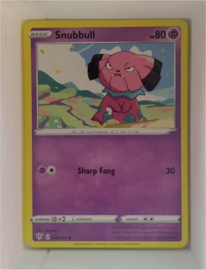 2020 Pokémon Darkness Ablaze #070 Snubbull — front