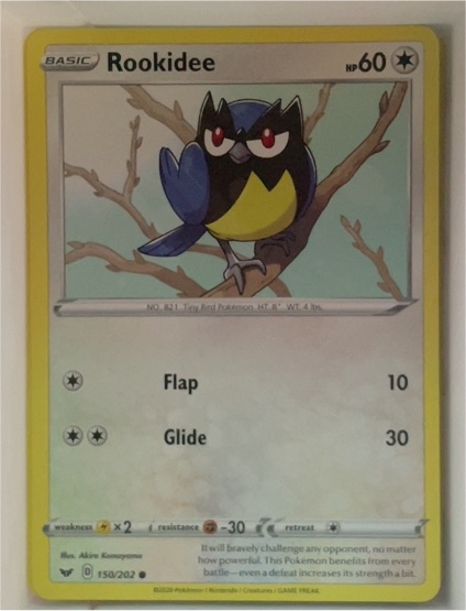 2020 Pokémon Sword & Shield #150 Rookidee — front