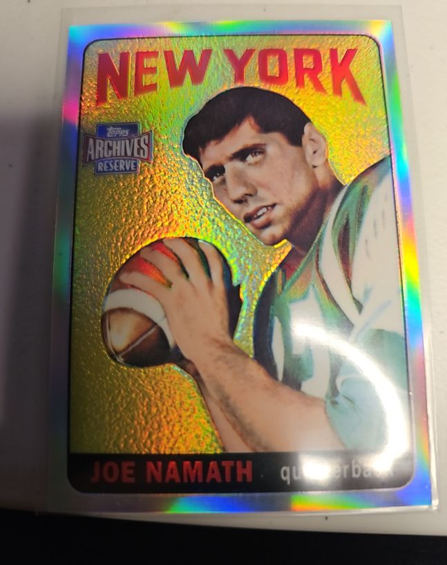2001 Topps Archives Reserve #41 Joe Namath — front