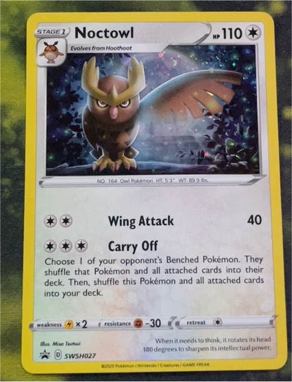 2020 Pokémon SWSH027 Noctowl — front