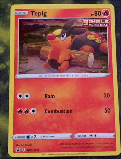 2021 Pokemon SWSH #SWSH172 Tepig — front