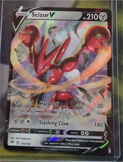 2020 Pokémon #118 Scizor V — front