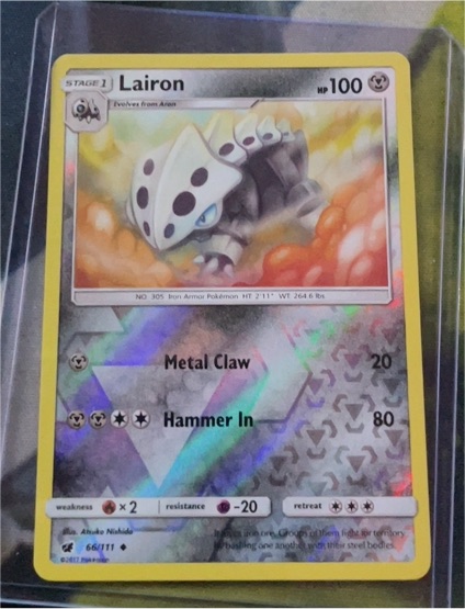 2017 Pokémon Crimson Invasion #66 Lairon — front
