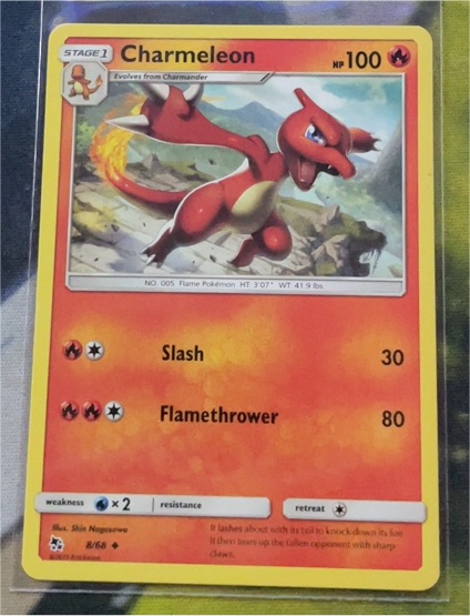 2019 Pokémon Hidden Fates #8 Charmeleon — front