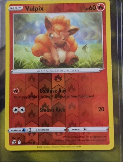 2020 Pokémon Sword & Shield Rebel Clash #024 Vulpix — front