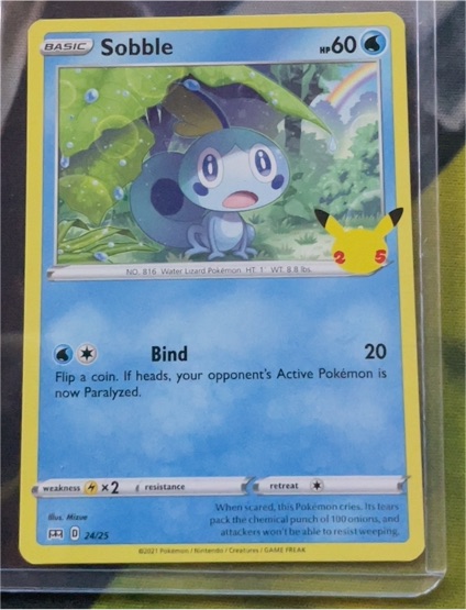 2021 McDonald's 25th Anniversary Promo #24 Sobble — front