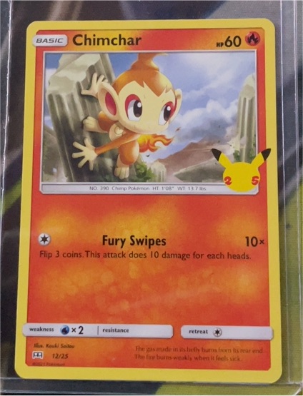 2021 McDonald's Pokémon 25th Anniversary #12 Chimchar — front