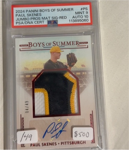 2024 Panini Boys of Summer #PS Paul Skenes — front