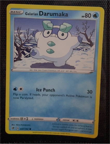 2020 Pokemon Rebel Clash #047 Galarian Darumaka — front