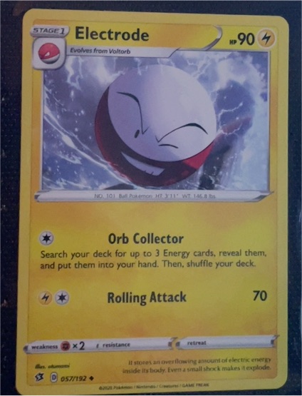 2020 Pokémon SWSH02: Rebel Clash #057 Electrode — front