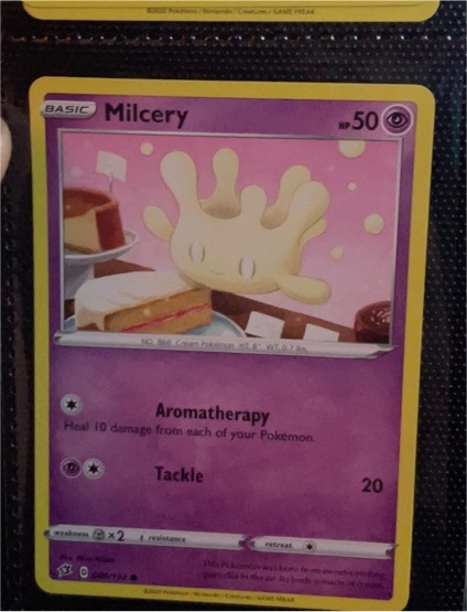 2020 Pokémon Sword & Shield Rebel Clash #086 Milcery — front