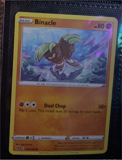 2020 Pokémon Rebel Clash #103 Binacle — front