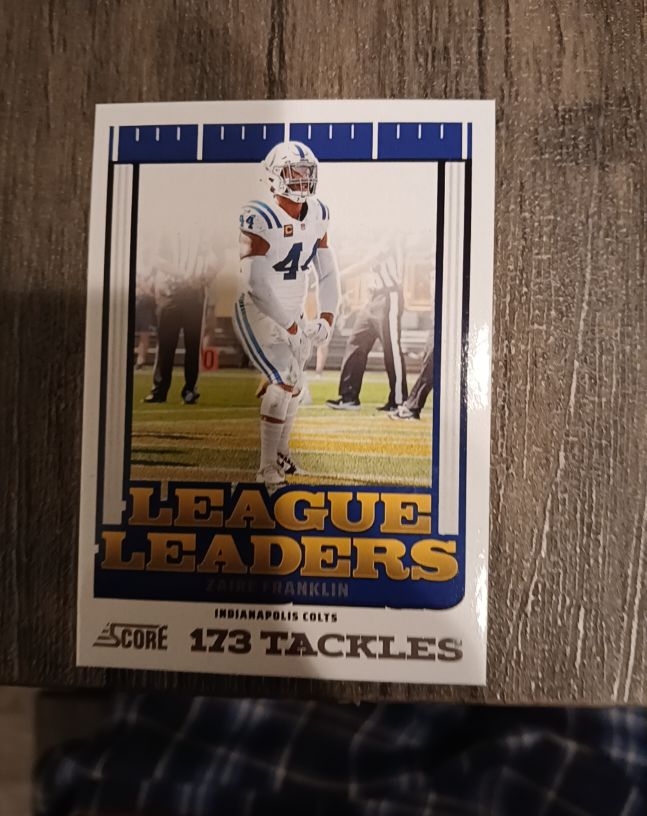 2025 Panini Score League Leaders #8 Zaire Franklin — front