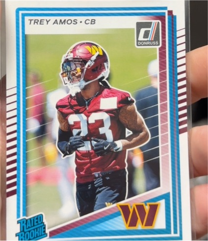 2025 Donruss #369 Trey Amos — front