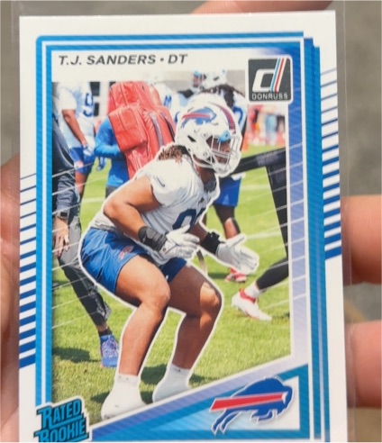 2025 Donruss #351 T.J. Sanders — front