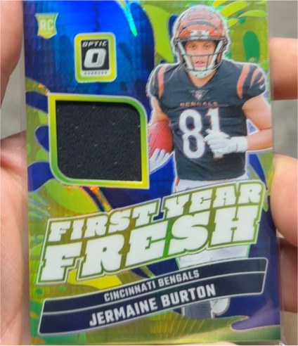 2024 Donruss Optic First Year Fresh #FYF-JBN Jermaine Burton — front