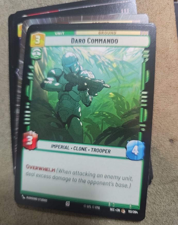 Star Wars Unlimited #113 Daro Commando — front
