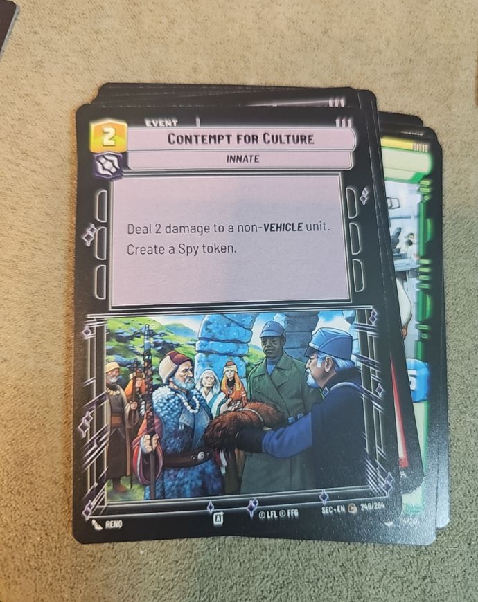 Star Wars Unlimited #246 Contempt For Culture — front