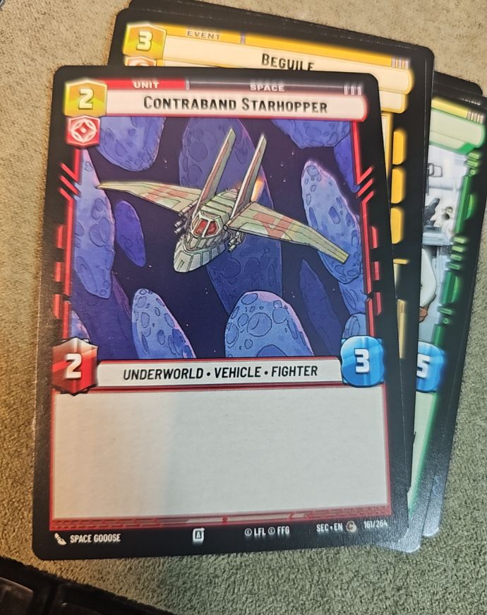 Star Wars Unlimited Secrets of Power #161 Contraband Starhopper — front