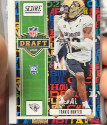 2025 Panini Score NFL Draft #11 Travis Hunter — front