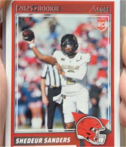2025 Panini Score #15 Shedeur Sanders — front