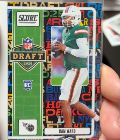 2025 Panini Score NFL Draft #3 Cam Ward — front