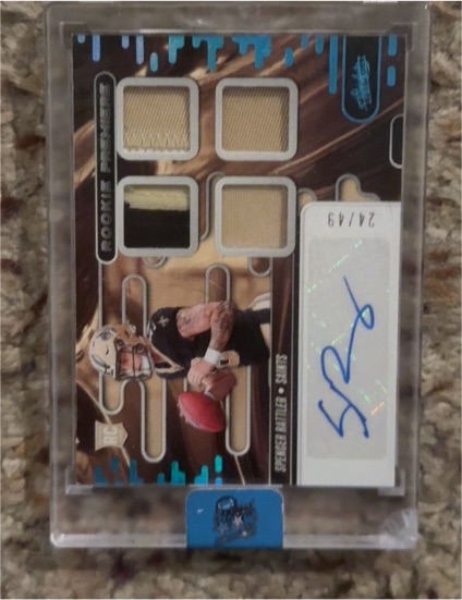 2024 Panini Absolute Rookie Premiere Materials Autos Spencer Rattler — front