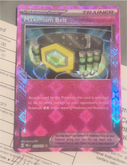 2022 Pokémon Scarlet & Violet Prismatic Evolutions #117 Maximum Belt — front