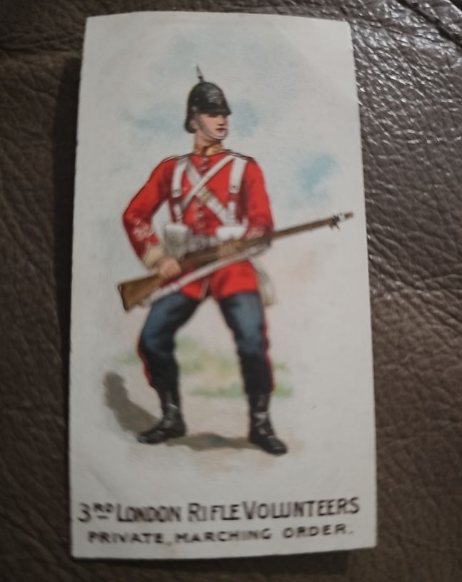 3rd London Rifle Volunteers Private Marching Order Military Card — front
