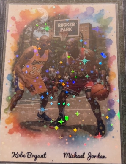 Unknown Kobe Bryant and Michael Jordan Rucker Park Basketball Card — front