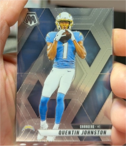 2025 Panini Mosaic #43 Quentin Johnston — front