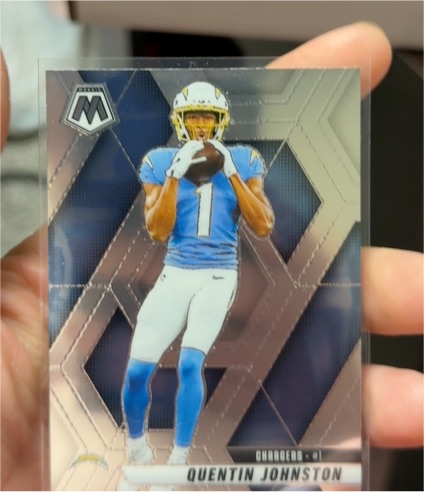 2025 Panini Mosaic #43 Quentin Johnston — front