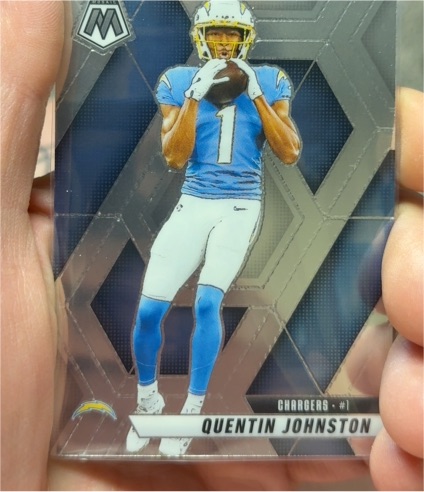 2025 Panini Mosaic #43 Quentin Johnston — front