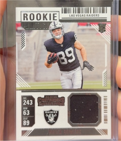 2024 Panini Contenders Rookie Ticket #RTS-BBS Brock Bowers — front