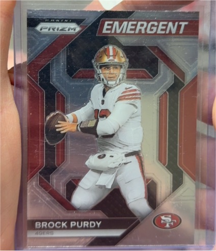2023 Panini Prizm Emergent #H-2 Brock Purdy — front