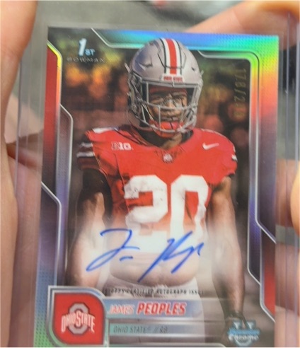 2025 Bowman Chrome University #BCA-JP James Peoples — front