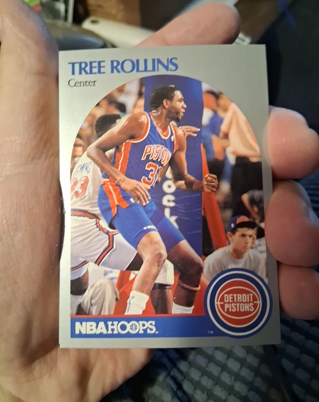 1990-91 NBA Hoops #413 Tree Rollins — front