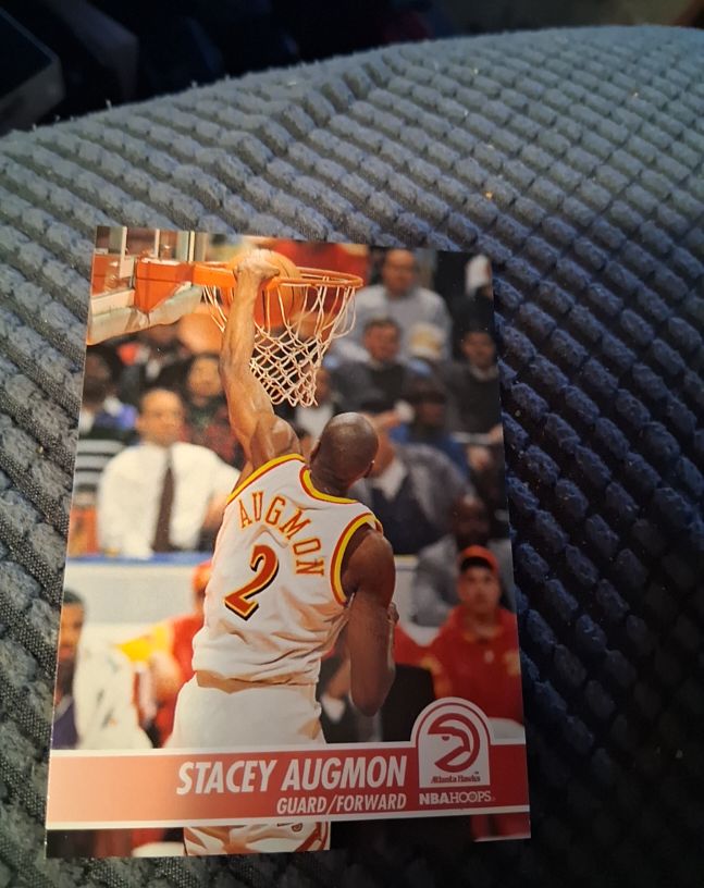 1994-95 NBA Hoops #1 Stacey Augmon — front