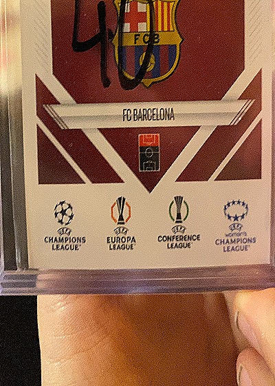2022 Ice Hockey Sticker Card FC Barcelona — front