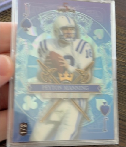 2024 Wild Card 5 Card Draw Jack of Spades Peyton Manning — front