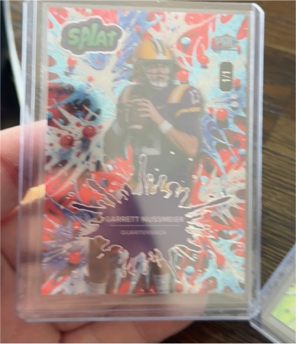 2025 Wild Card Splat #1 Garrett Nussmeier — front