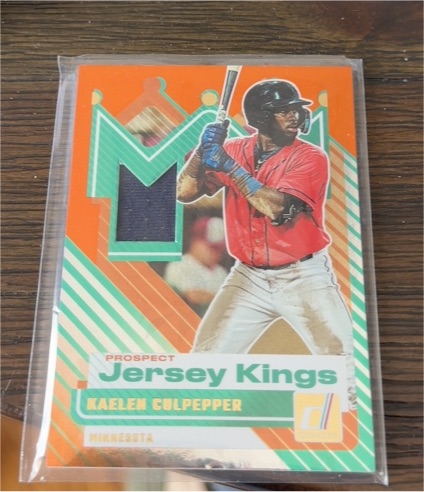 2025 Panini Donruss #PJK-KC Kaelen Culpepper Jersey Kings — front