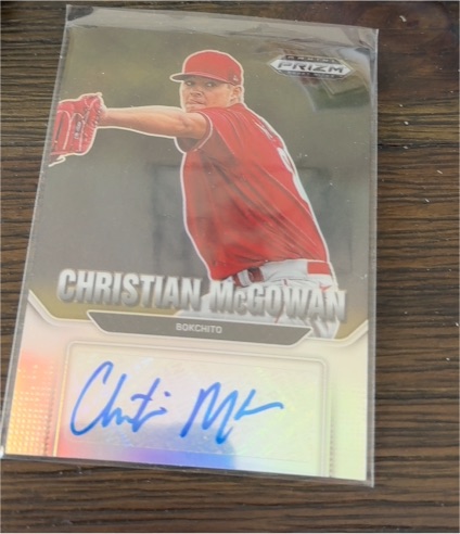 2022 Panini Prizm Draft Picks #AU-MC Christian McGowan — front