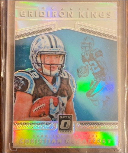 2017 Donruss Optic #10 Christian McCaffrey Rookie Gridiron Kings — front