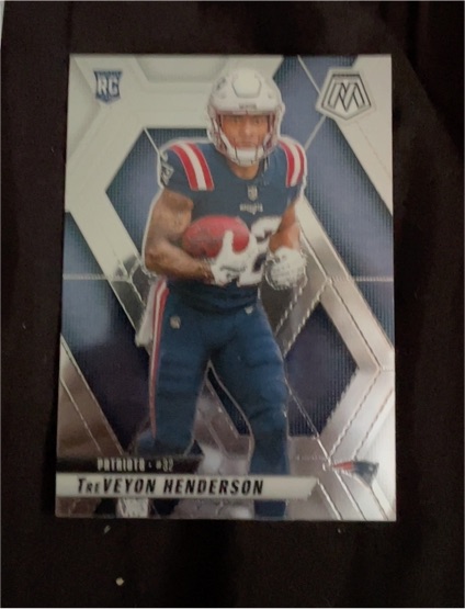 2025 Panini Mosaic #325 TreVeyon Henderson Rookie New England Patriots — front